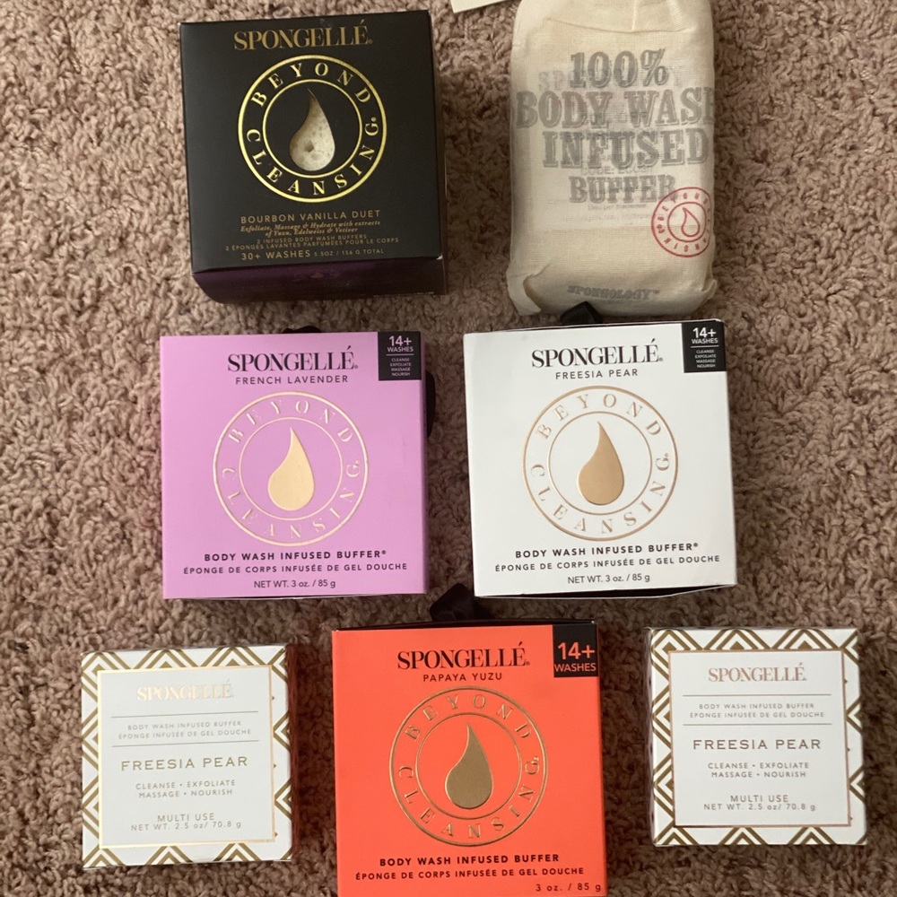 8 Spongelle body wash infused buffers